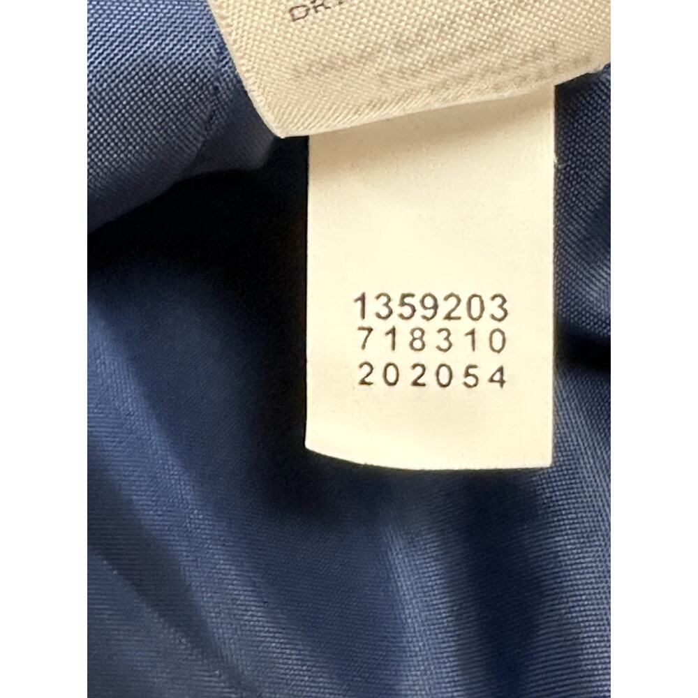 J. Jill Walker Coat Navy Blue Wool Blend Button Front Medium Preppy Old Money - Picture 5 of 9
